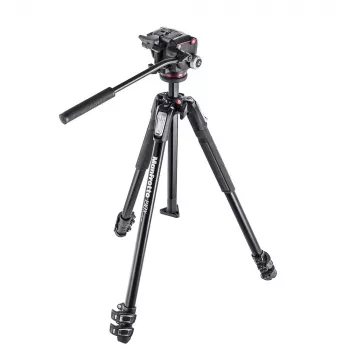 Manfrotto MK190X3-2W treppiede in alluminio con testa fluida XPRO