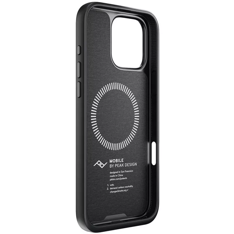 Custodia con laccetto Peak Design Mobile Everyday per Apple iPhone 16 Pro Max, antracite (M-LC-BV-CH-1)