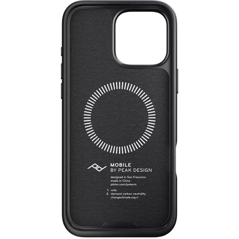Custodia con laccetto Peak Design Mobile Everyday per Apple iPhone 16 Pro Max, antracite (M-LC-BV-CH-1)