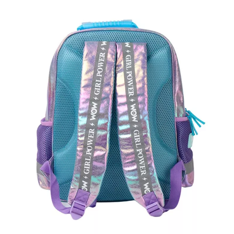 KIDS Wow Holo zaino scuola olografico 14L A4 ragazza iridescente