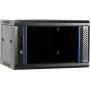 DSIT case server da parete 6U con porta in vetro, 600 x 450 x 367 mm, nero, DS6406