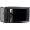 DSIT case server da parete 6U con porta in vetro, 600 x 450 x 367 mm, nero, DS6406