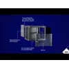 DSIT case server da parete 6U con porta in vetro, 600 x 450 x 367 mm, nero, DS6406