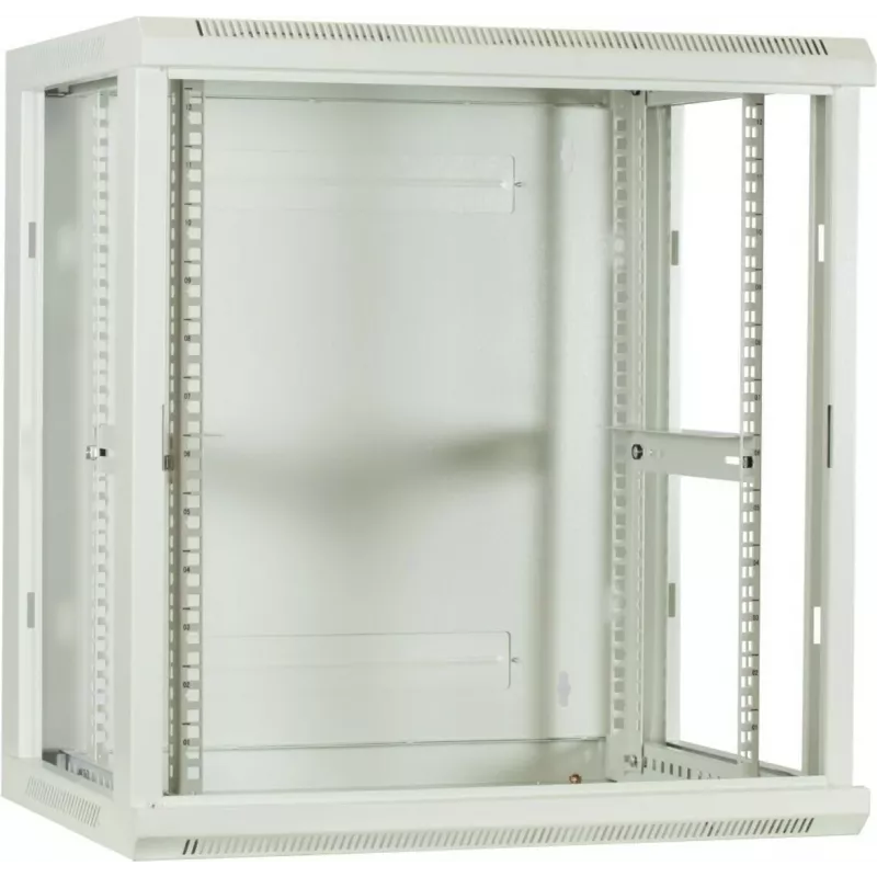 DSIT DS6412W case server da parete 12U con porta in vetro, 600x450x634 mm, bianco