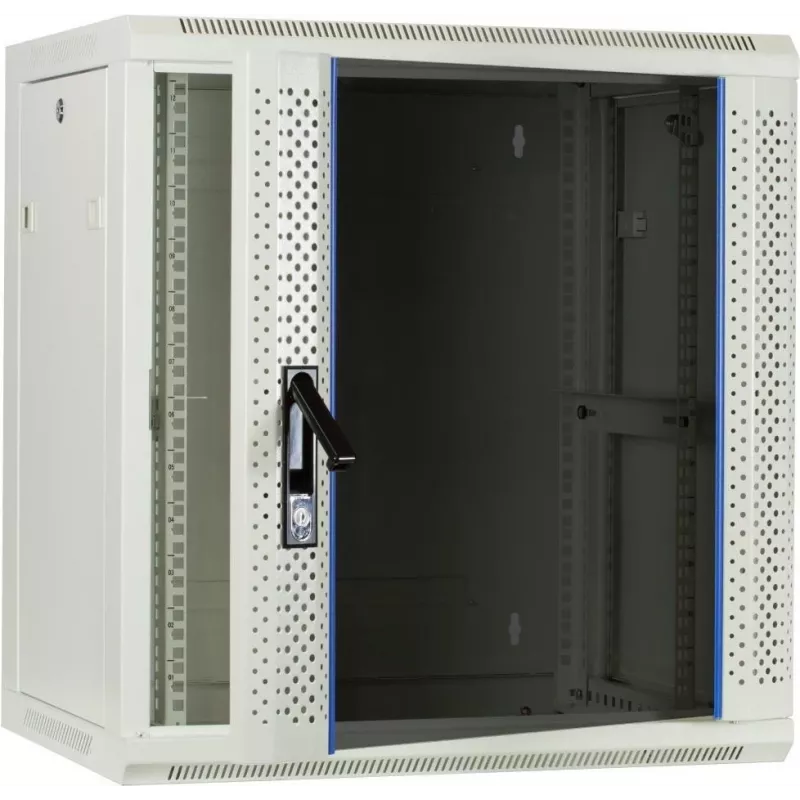 DSIT DS6412W case server da parete 12U con porta in vetro, 600x450x634 mm, bianco