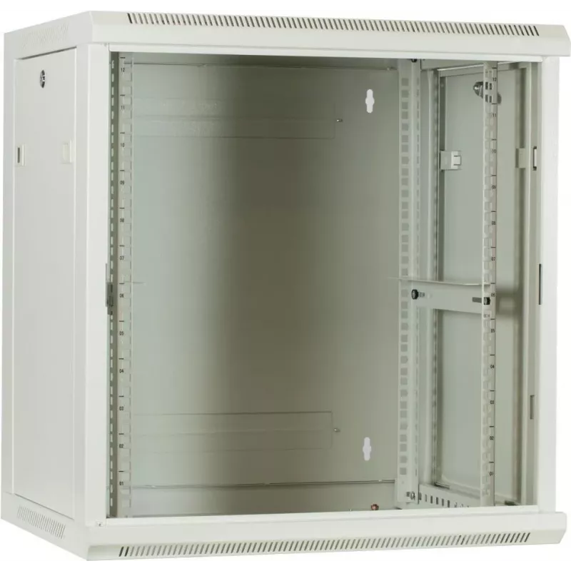 DSIT DS6412W case server da parete 12U con porta in vetro, 600x450x634 mm, bianco