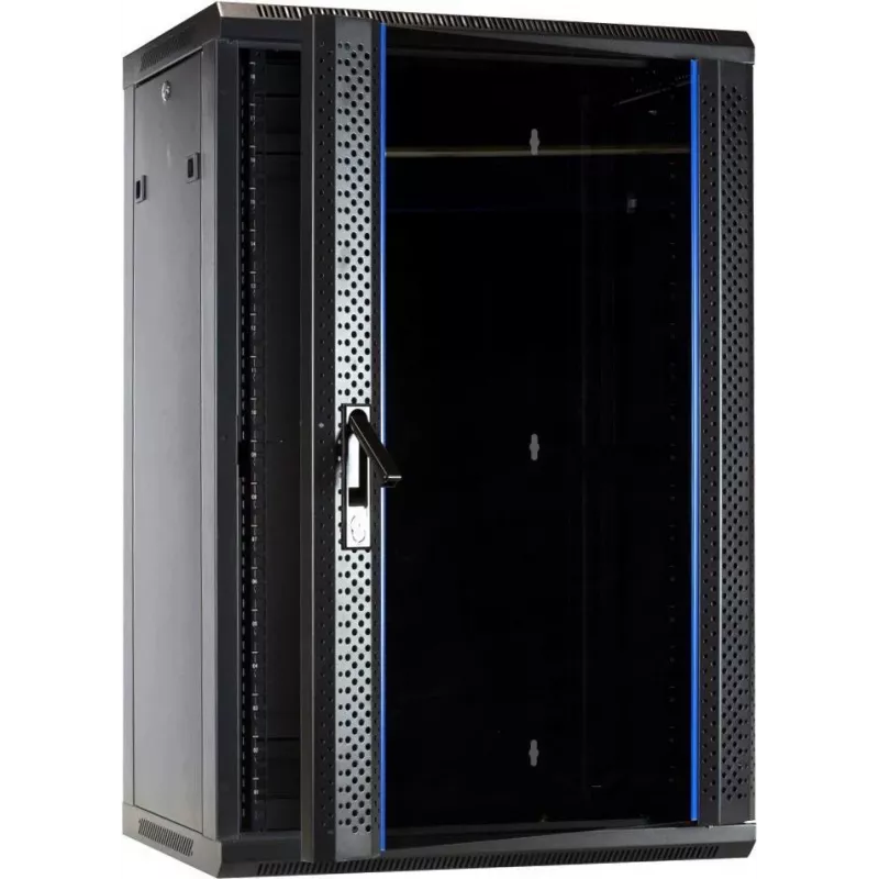 DSIT armadio server da parete 18U con porta in vetro 600x450x900 mm (DS6418)