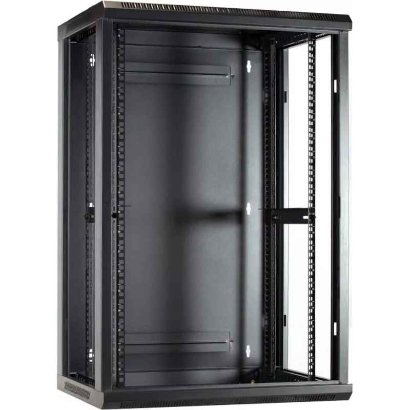 DSIT armadio server da parete 18U con porta in vetro 600x450x900 mm (DS6418)