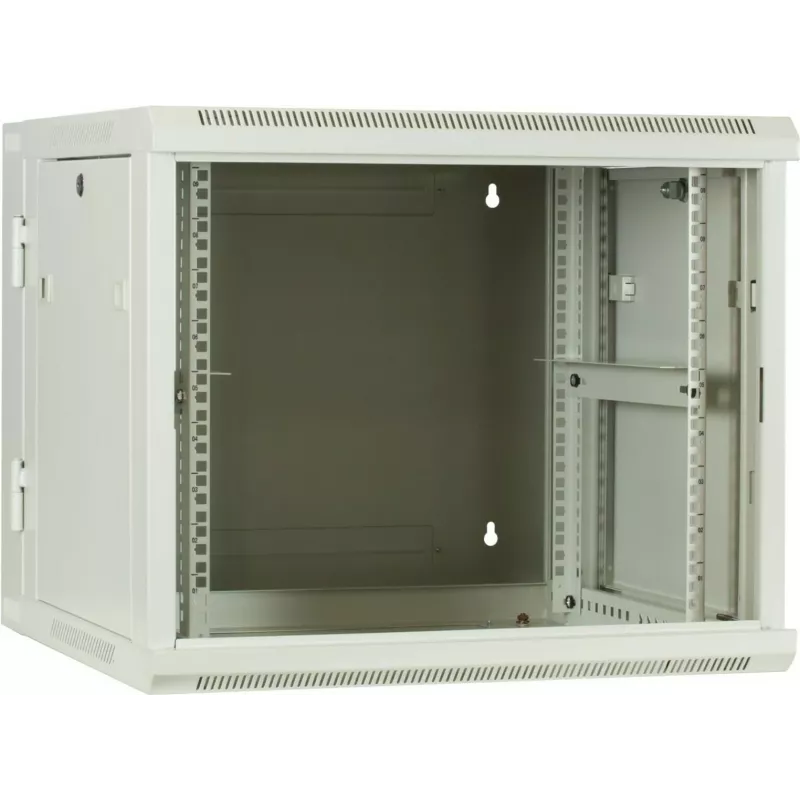 DSIT armadio server da parete reversibile 9U con porta in vetro, bianco, 600x600x501 mm (DS6609W-DOUBLE)