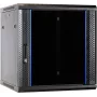 DSIT DS6612 armadio server da parete 12U con porta in vetro, 600x600x635 mm, nero