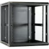 DSIT DS6612 armadio server da parete 12U con porta in vetro, 600x600x635 mm, nero