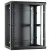 DSIT DS6615 armadio server da parete 15U con porta in vetro, 600x600x770 mm, nero