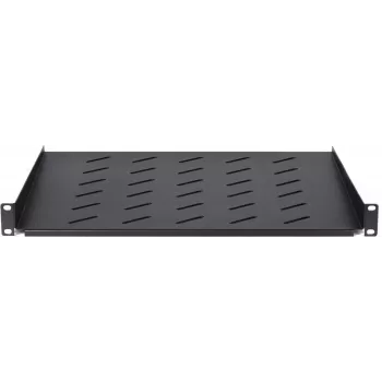 DSIT DS-FH1U450 ripiano fisso 1U per armadi a parete profondi 600 mm, profondità 450 mm, nero