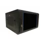 DSIT armadio server a parete 6U 19 inch con porta in vetro e pareti laterali perforate, 600x600x368 mm (DS6606ZP)