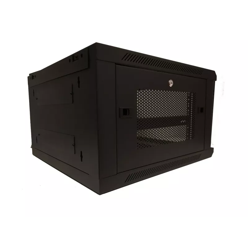 DSIT armadio server a parete 6U 19 inch con porta in vetro e pareti laterali perforate, 600x600x368 mm (DS6606ZP)
