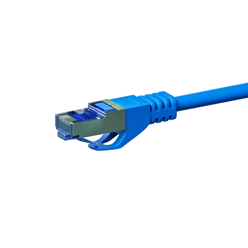 DSIT Cavo patch di rete CAT 6a S/FTP LSOH, 1,5 m, blu