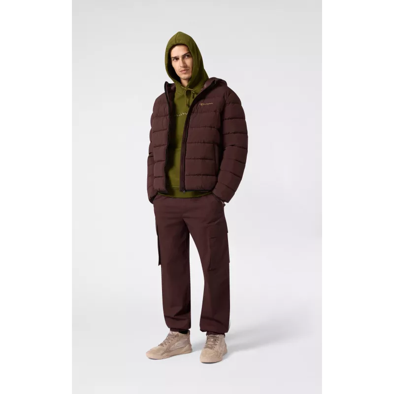 Champion Felpa con cappuccio uomo verde oliva 220271 GS585 M