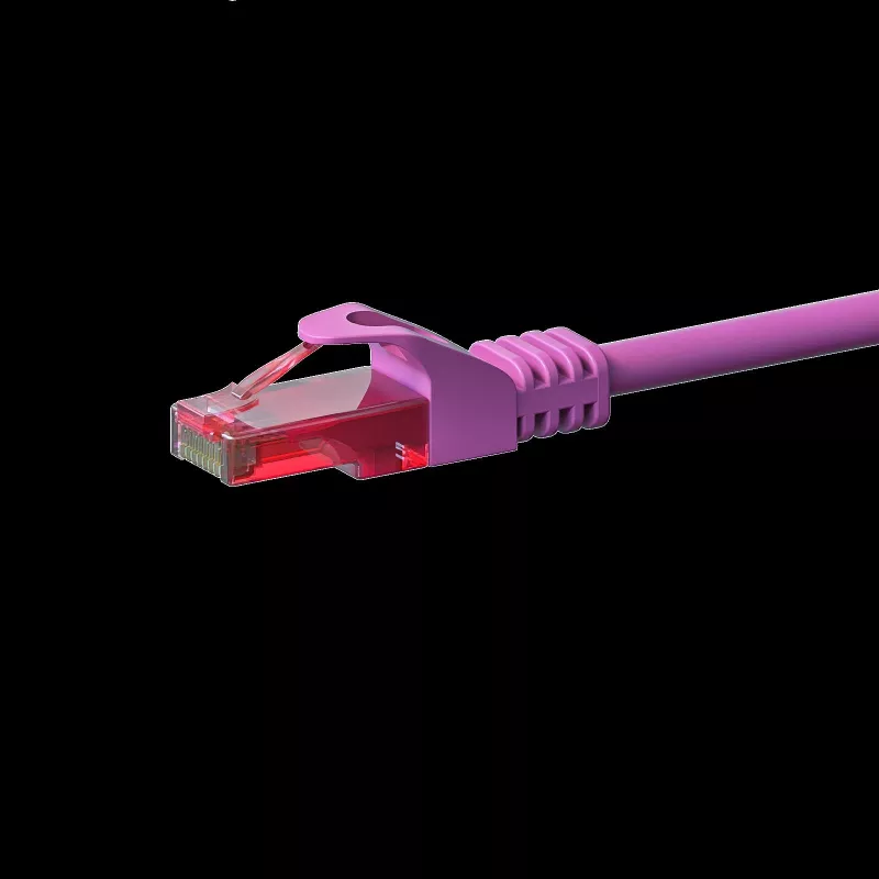 DSIT Cavo di rete CAT6 U/UTP 2 m rosa 100% rame (DC-69-020)