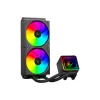 Rampage INFINITE V240 dissipatore CPU a liquido ARGB 240mm con display della temperatura, nero