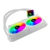 Rampage INFINITE V240 bianco 240mm ARGB AIO dissipatore CPU a liquido con display della temperatura