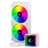 Rampage INFINITE V240 bianco 240mm ARGB AIO dissipatore CPU a liquido con display della temperatura