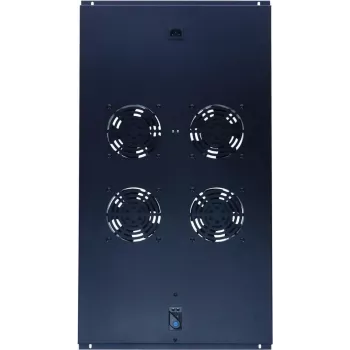 DSIT DS-FT100 unità di raffreddamento per rack server 4 ventole con termostato per armadi profondi 1000 mm, 1U, 230V, nero