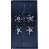 DSIT DS-FT100 unità di raffreddamento per rack server 4 ventole con termostato per armadi profondi 1000 mm, 1U, 230V, nero