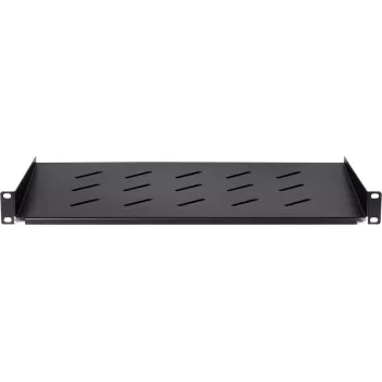 DS-IT mensola fissa rack 1U per armadi a parete profondi 450 mm, profondità 300 mm, nero