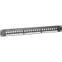 DSIT patch panel Keystone UTP, 24 porte non popolato, montaggio rack 19
