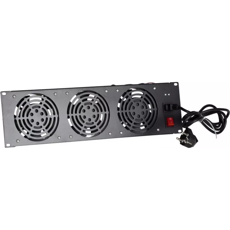 DSIT DS-FAN3FRONT unità ventole per montaggio rack 3U con 3 ventole per rack 19