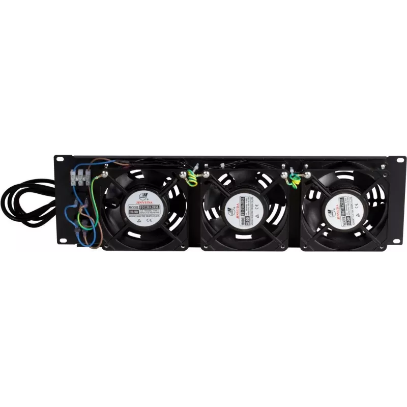 DSIT DS-FAN3FRONT unità ventole per montaggio rack 3U con 3 ventole per rack 19