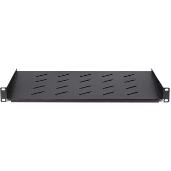 DS-IT mensola fissa 1U per armadi a parete profondi 450 mm, profondità 350 mm, nero