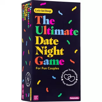 Just Play Let's Get Deep - Il gioco definitivo per la serata romantica, 400 carte di conversazione per coppie, 3 livelli: Ice Breaker, Deep, Deeper, 2+ giocatori, dai 17 anni