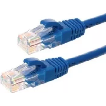 DSIT CAT5e U/UTP cavo patch di rete, 3m, blu, 100% rame, RJ45, Gigabit Ethernet (DC-54-030)