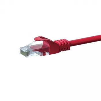 DSIT CAT5e U/UTP cavo patch di rete, 15 m, rosso, 100% rame
