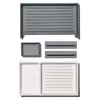 OXO Good Grips stuoia in silicone per sgocciolamento piatti, grigio