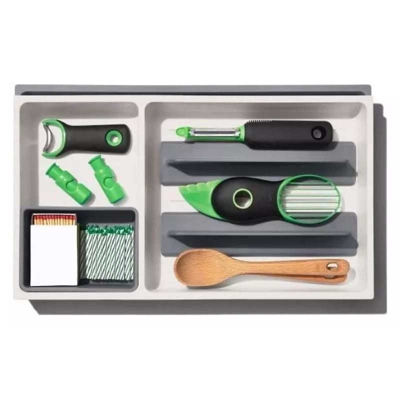 OXO Good Grips stuoia in silicone per sgocciolamento piatti, grigio