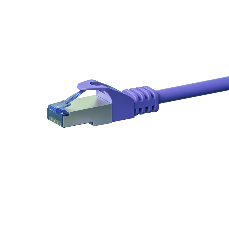 Cavo patch di rete DSIT CAT 6a S/FTP LSOH, 10m, viola, RJ45, 10Gbps, 500MHz