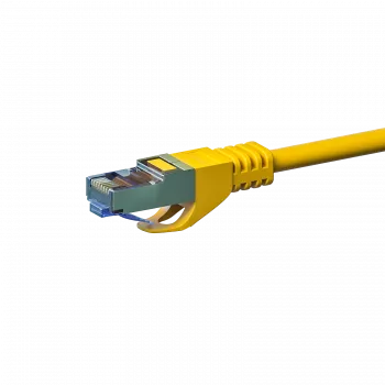Cavo di rete DSIT CAT 6a S/FTP LSOH, 20 m, giallo