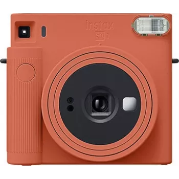 Fujifilm Instax Square SQ1 fotocamera istantanea, arancione terracotta, con pellicola (70100148679)