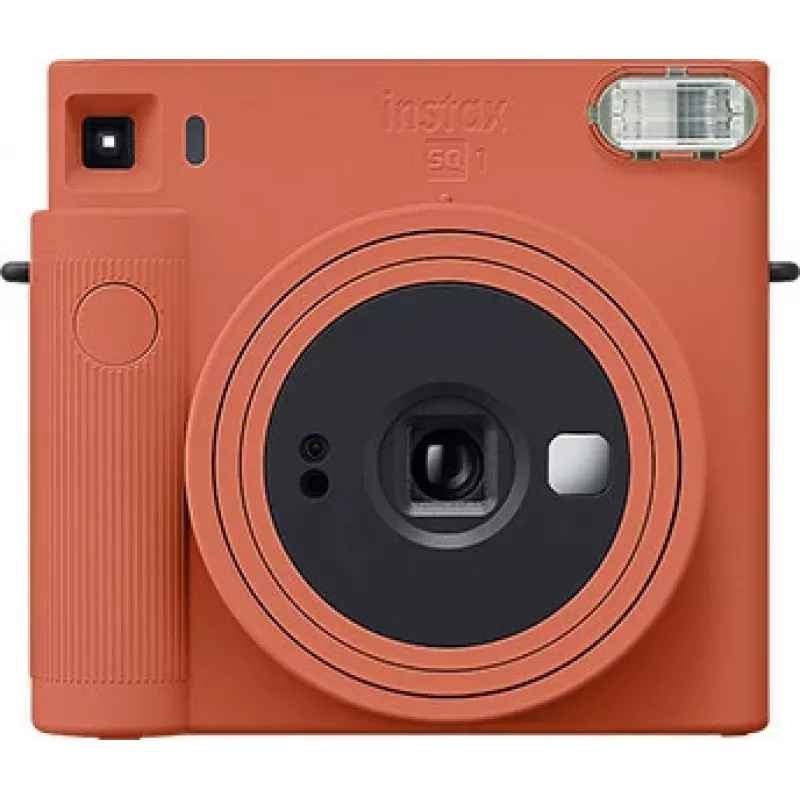 Fujifilm Instax Square SQ1 fotocamera istantanea, arancione terracotta, con pellicola (70100148679)