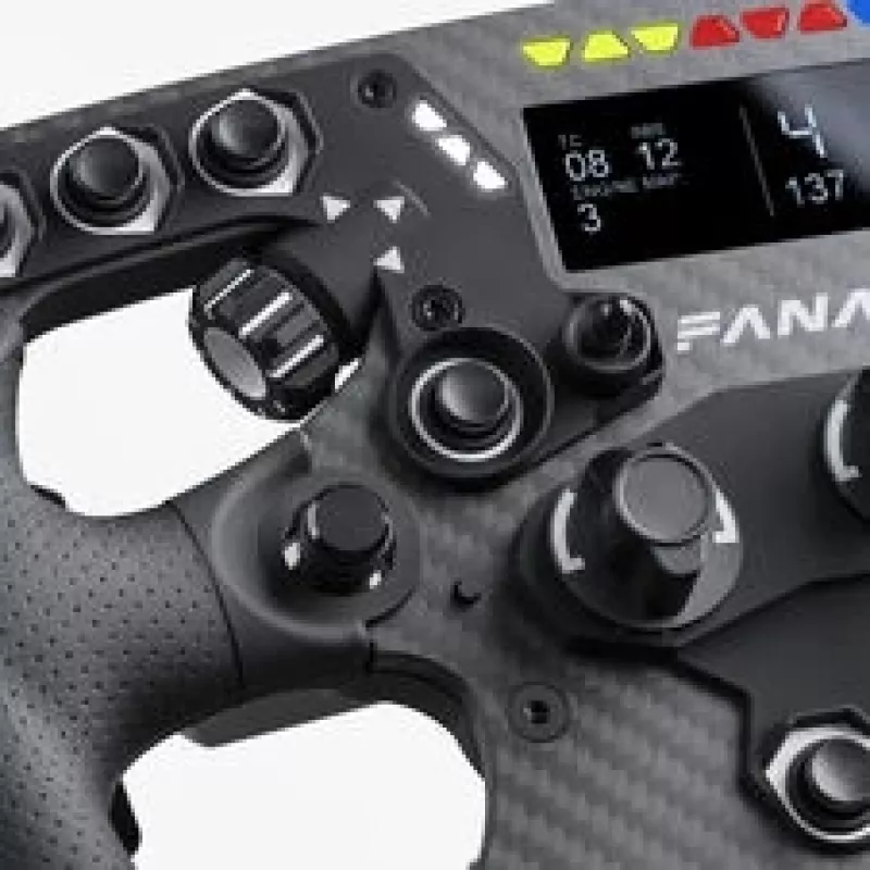 Volante Fanatec ClubSport Formula V3, 290 mm, display OLED da 2,7 pollici, RGB, nero (CRD-9020019-WW)