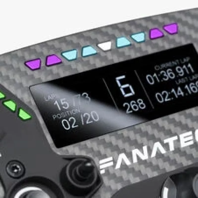Volante Fanatec ClubSport Formula V3, 290 mm, display OLED da 2,7 pollici, RGB, nero (CRD-9020019-WW)