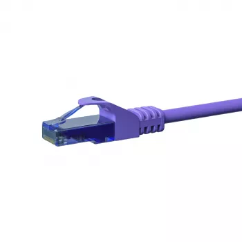 Cavo patch DSIT CAT6a U/UTP 100% rame, 7,5 m, viola, RJ45, 10Gbps, 500MHz