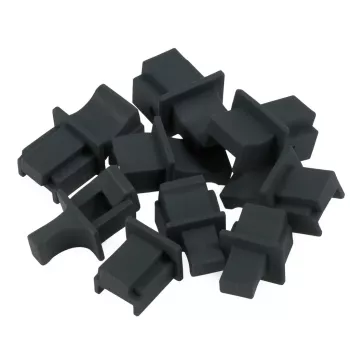 DSIT copriporte RJ45, set da 10 pezzi, nero