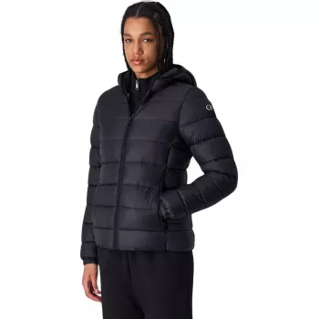 CHAPPI Champion giacca da donna con cappuccio e imbottitura in poliestere, nero 117568 KK001 L