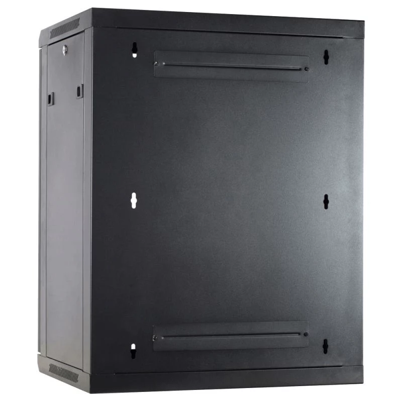 DSIT armadio rack a parete 15U con porta in metallo 600x600x770mm nero