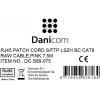 DSIT cavo di rete CAT 6 LSOH - S/FTP - 7,5 m - Rosa
