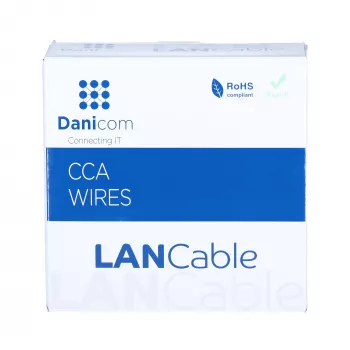 DSIT CAT5e F/UTP rotolo 50m cavo di rete Solid Core CCA Grigio (DC-FTP5CCA50S-GRY)