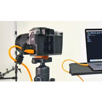 Tether Tools CUC03-ORG cavo USB-C a USB-C 15ft Arancione alta visibilità